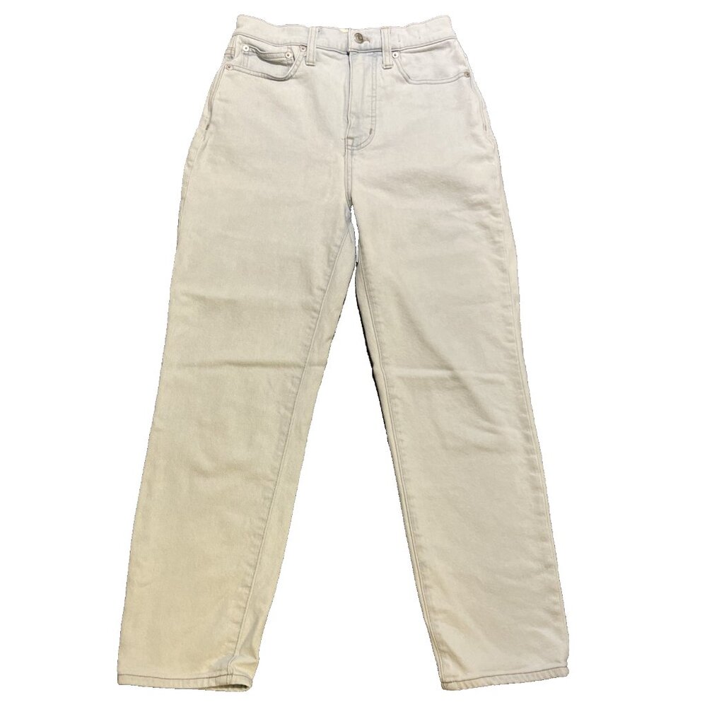 Madewell The MomJean Women's Size 26 *25x24.5* Lite Blue Demin High-Rise Cropped